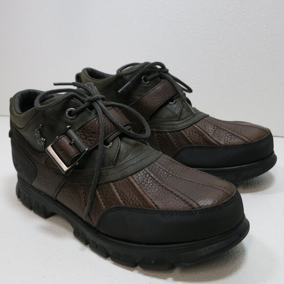 Polo Ralph Lauren Dover III Oil Tanned Leather Duck Boots Shoes Footwear Sz 9.5 main image 4